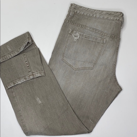 Free People Meg’s Tan Distressed skinny jeans 30 - Picture 12 of 14